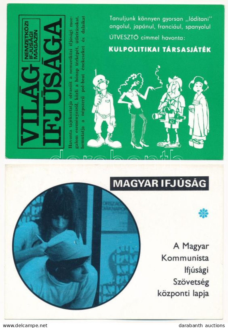 **, * 4 Db Modern Magyar Propaganda Képeslap: Magyar Ifjúság A Magyar Kommunista Ifjúsági Szövetség Központi Lapja, Vilá - Ohne Zuordnung