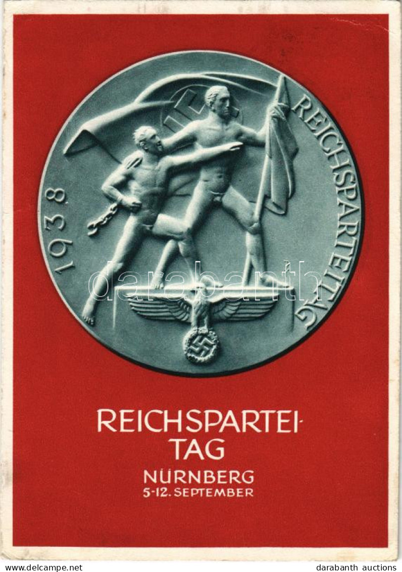 T2/T3 1938 Reichsparteitag Nürnberg. Festpostkarte / Nuremberg Rally. NSDAP German Nazi Party Propaganda, Swastika S: R. - Non Classés