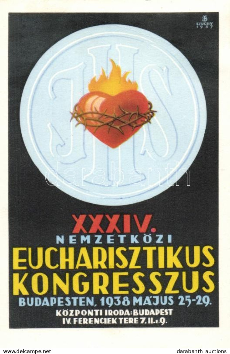 T3 1938 Budapest XXXIV. Nemzetközi Eucharisztikus Kongresszus, Reklám / 34th International Eucharistic Congress, Budapes - Non Classificati