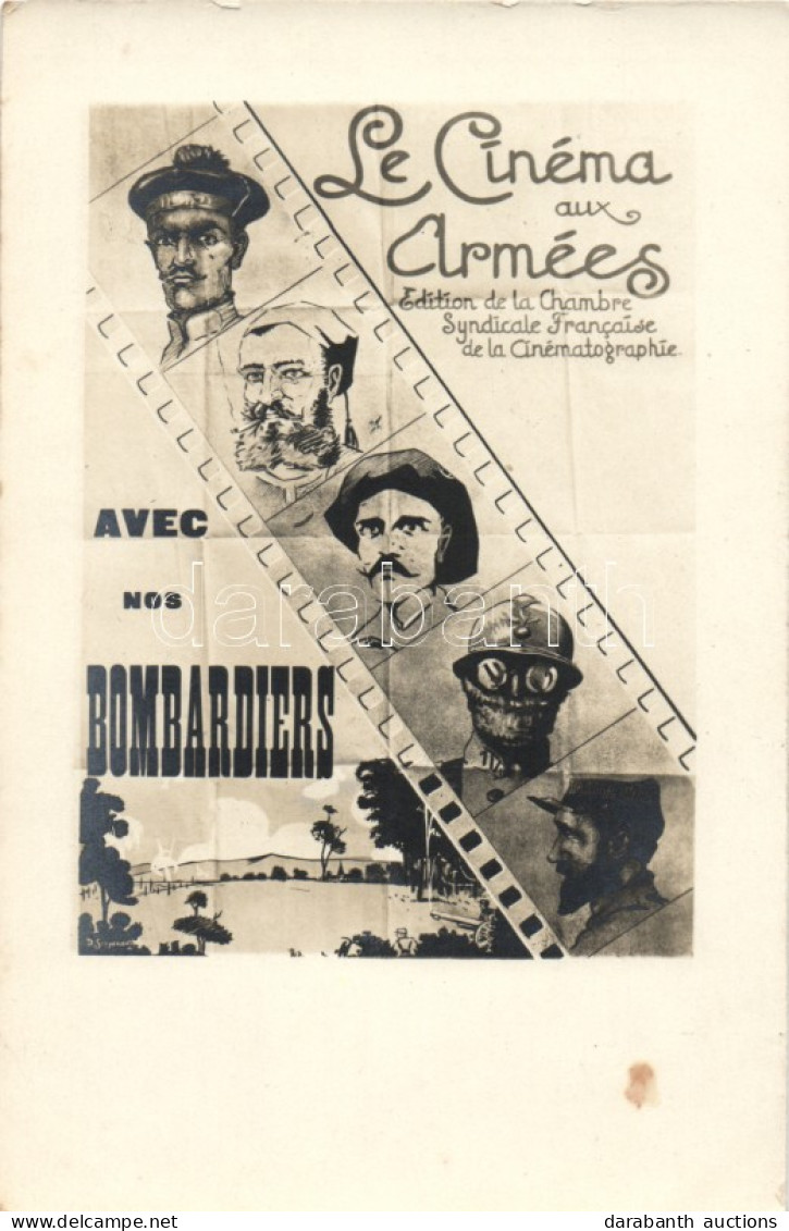 ** T1/T2 Le Cinema Aux Armées; Avec Nos Bombardiers / WWI French Military Cinema Advertisement - Non Classés