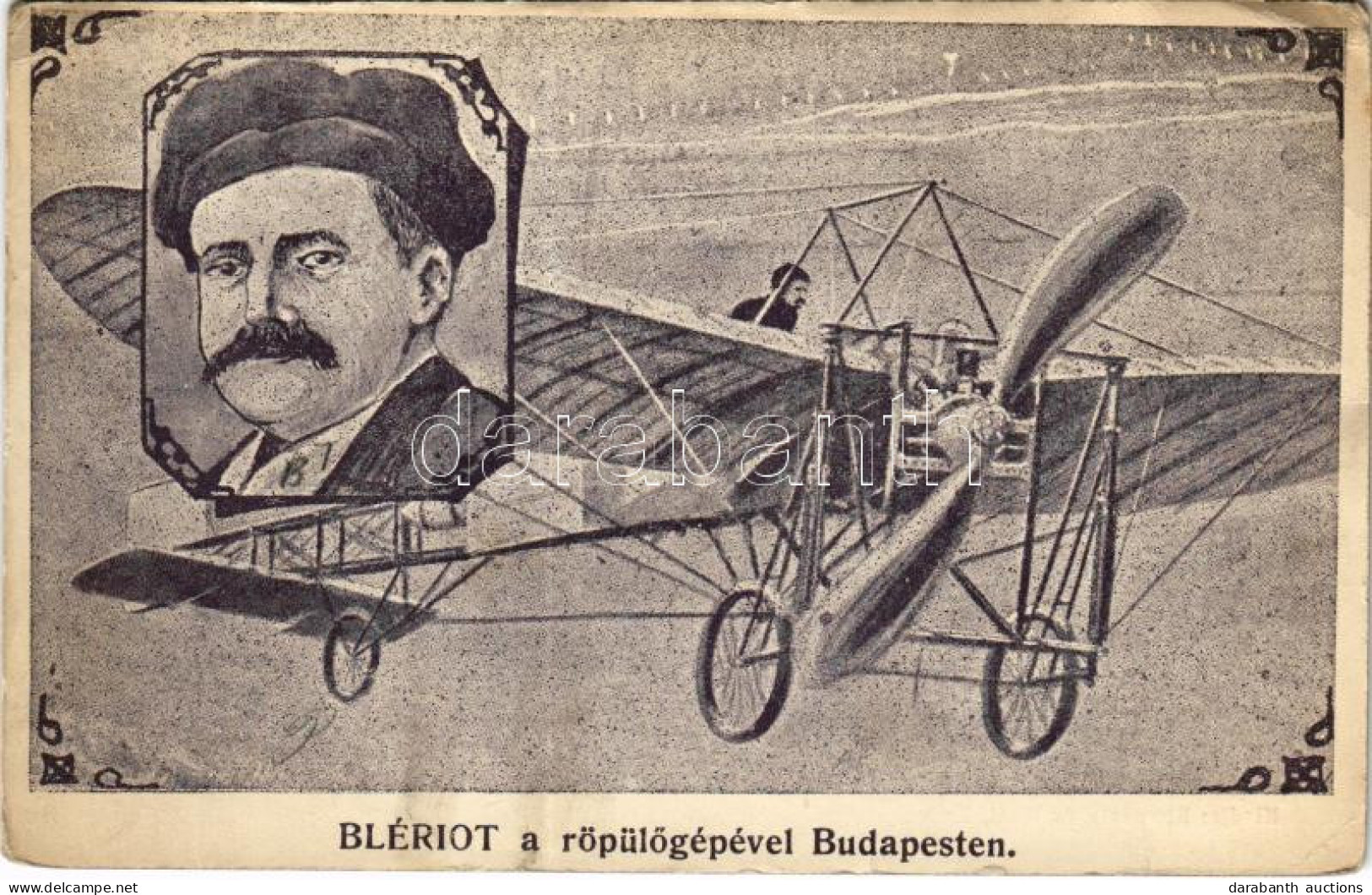 * T2/T3 Blériot A Röpülőgépével Budapest. Schwartz és Wild Kiadása (EK) - Sin Clasificación