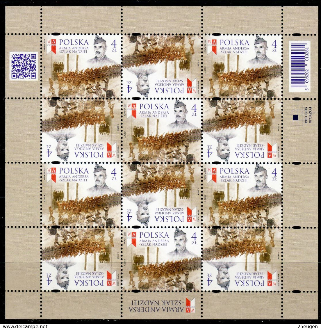 POLAND 2020 Michel No 5248 Klbg MNH - Unused Stamps