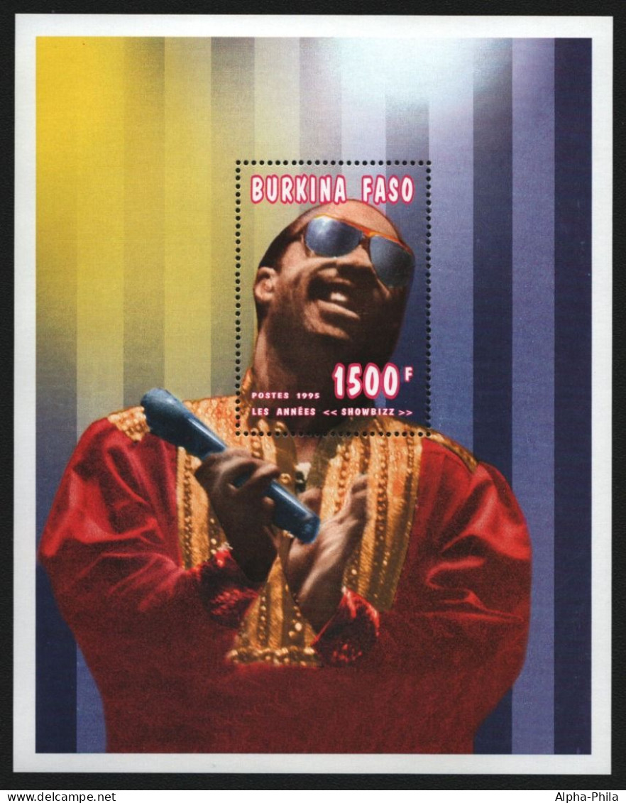 Burkina Faso 1995 - Mi-Nr. Block 162 A ** - MNH - Stevie Wonder - Burkina Faso (1984-...)
