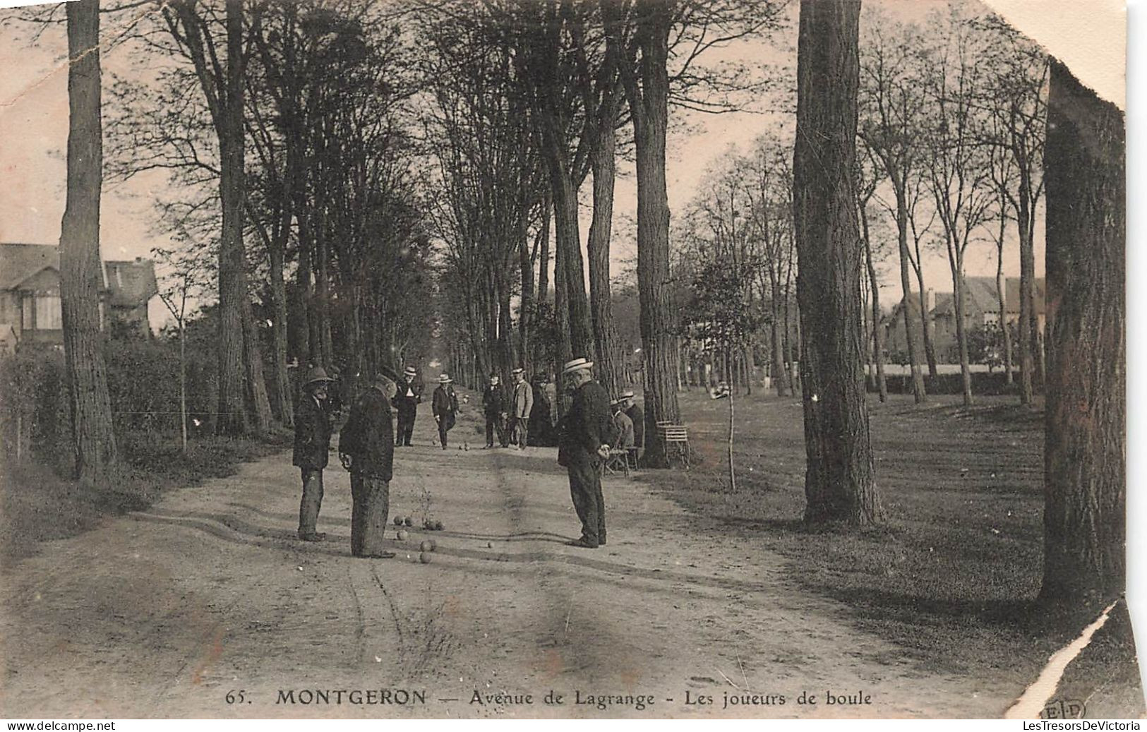 FRANCE - Montgeron - Avenue De Lagrange - Les Joueurs De Boule - Carte Postale Ancienne - Montgeron