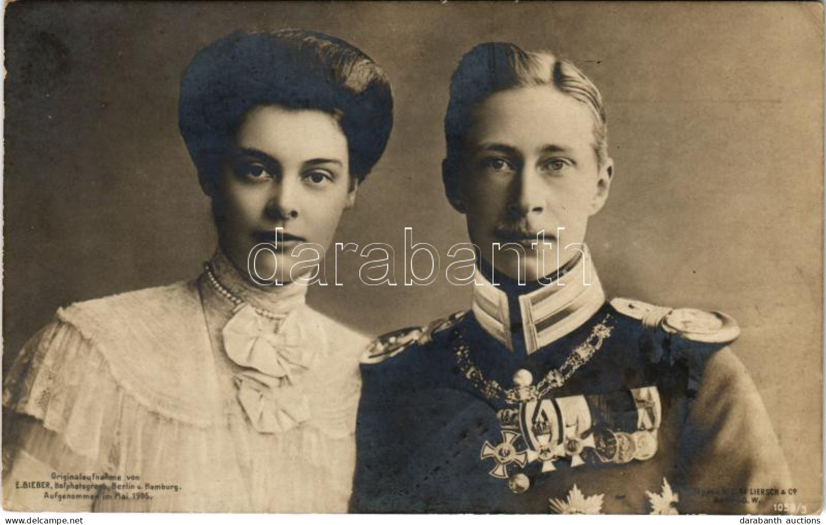 T2/T3 1905 Wilhelm, German Crown Prince With Duchess Cecilie Of Mecklenburg-Schwerin (EK) - Ohne Zuordnung