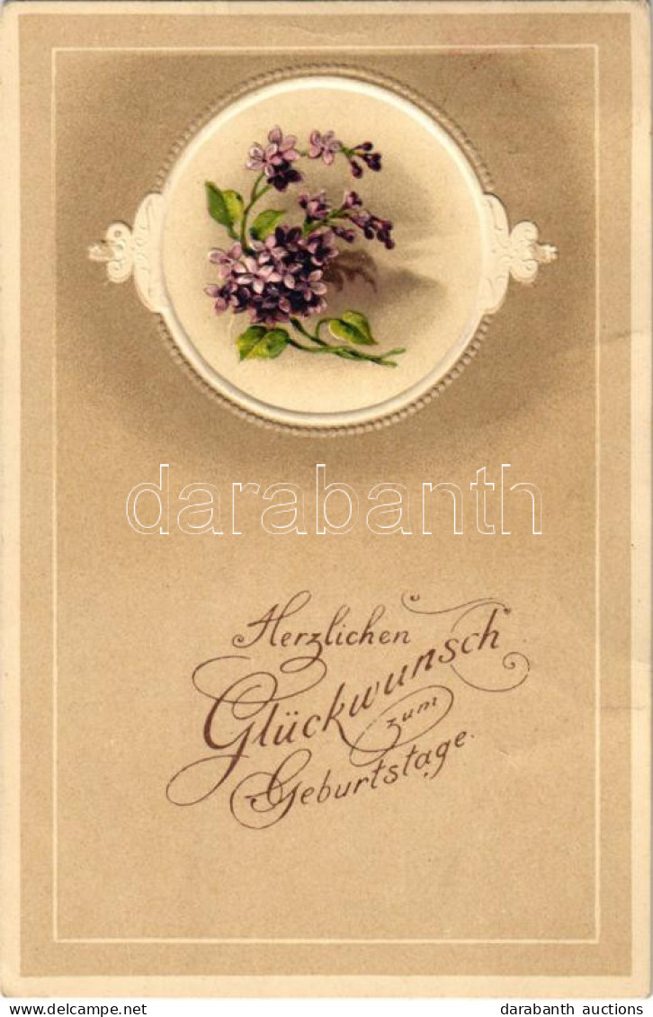 T2/T3 1919 Herzlichen Glückwunsch Zum Geburtstage / Születésnapi üdvözlet - Dombornyomott / Birthday Greeting - Embossed - Ohne Zuordnung