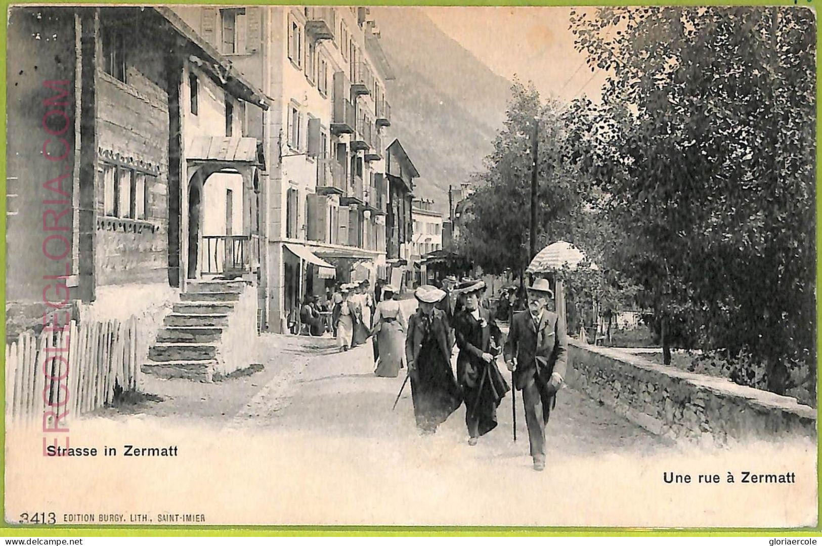 Ad5356 - SWITZERLAND Schweitz - Ansichtskarten VINTAGE POSTCARD - Zermatt - 1910 - Matt