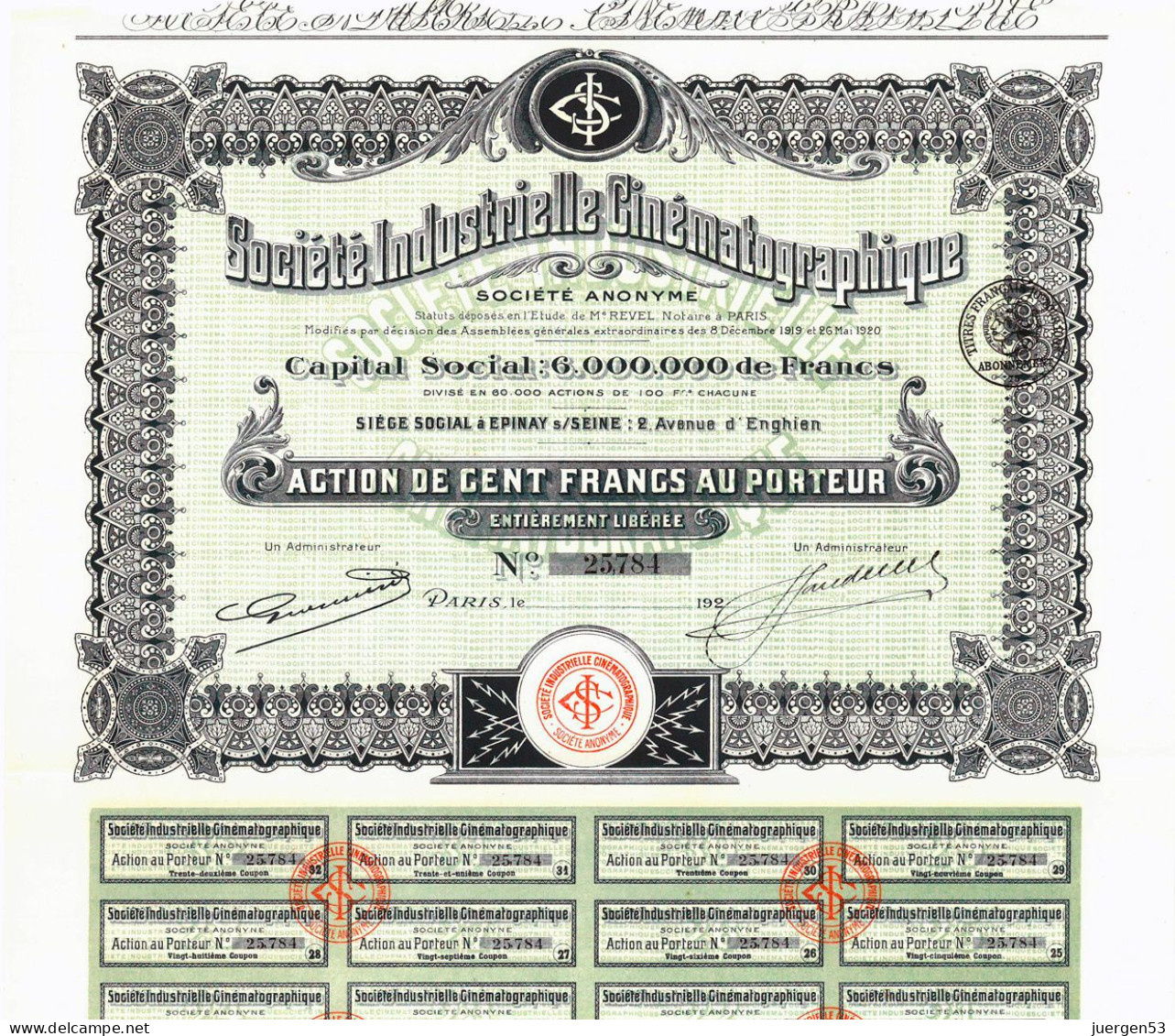 Société Industrielle Cinématographique - Cinema & Teatro