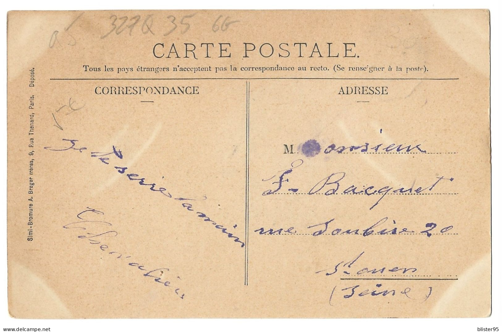 Chars (95) Entrée De La Ville , Porte St Cyr , Envoyée En 1906 , Rare - Chars