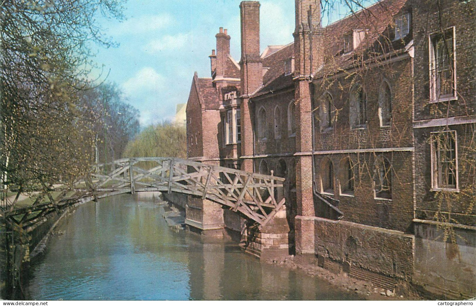 England Cambridge Queen's College Wooden Bridge - Cambridge