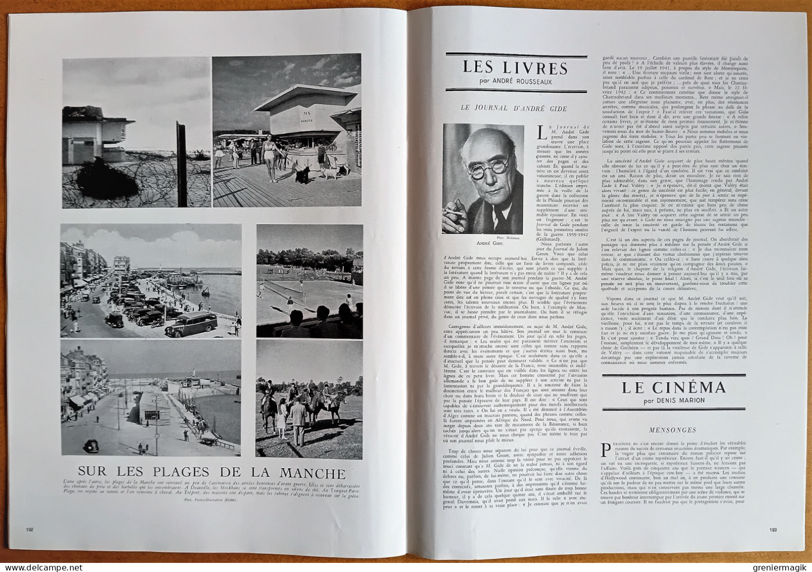 France Illustration N°47 24/08/1946 Haute Cour/Emeute Athens Tennessee/Turquie/Autour de la Conférence de Paris/UNRRA