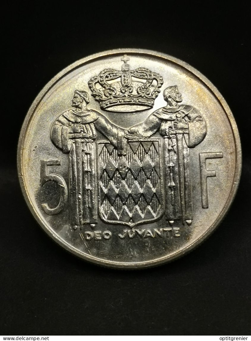 5 FRANCS ARGENT 1966 RAINIER III MONACO / SILVER - 1960-2001 Nouveaux Francs