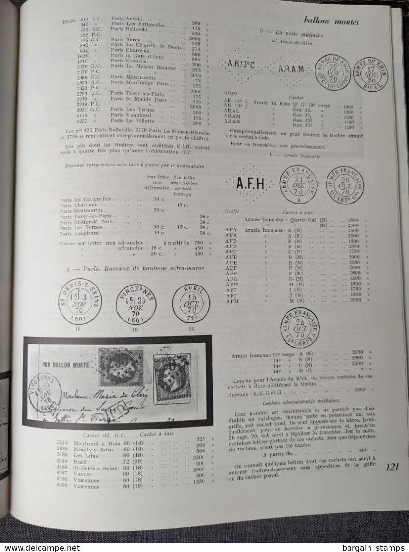 Catalogue (Spécialisé des) Timbres de France - Tome 1 (1849-1900) - Yvert & Tellier 1975