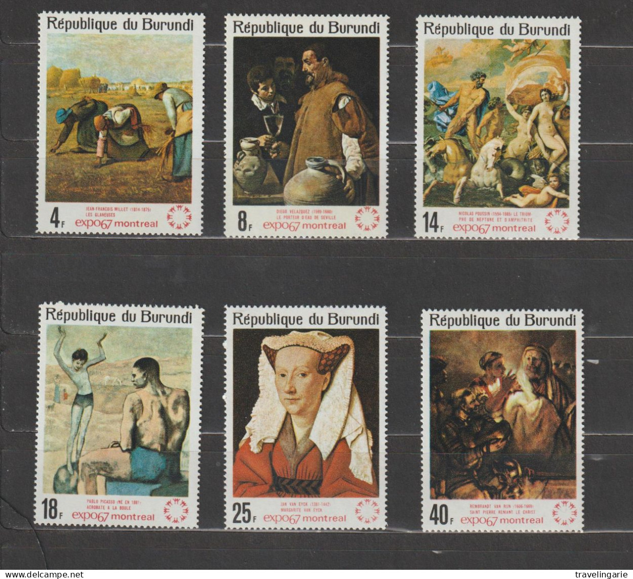 Burundi 1967 International Exhibition Of Paintings At  Montreal MNH/** - Unused Stamps