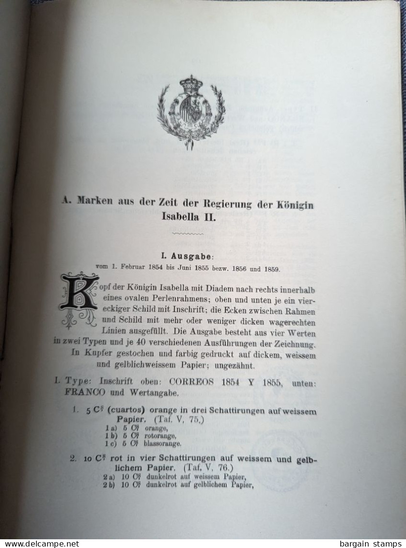 Der Postwertzeichen Spaniens und seiner Kolonien - Rudolf Friederich - Berlin -	1894