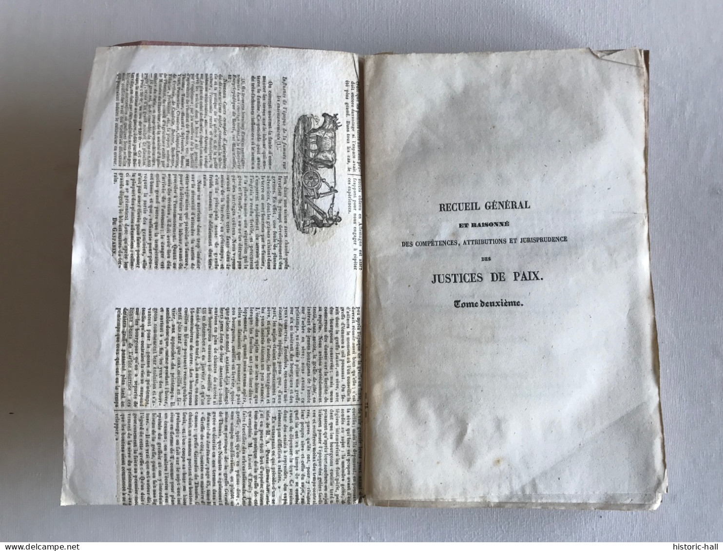 Recueil Général et raisonné des Compétences, Attributions et Jurisprudence des JUSTICES DE PAIX    - 1839 - Tome 1 & 2