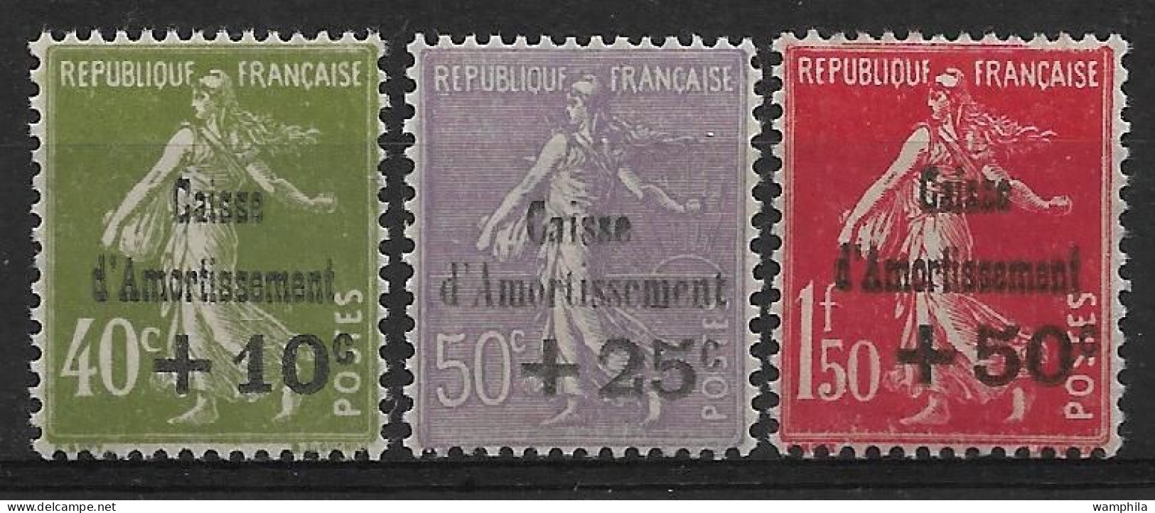 France N°275/77** Caisse D'amortissement. Très Bon Centrage. Cote 810€. - 1927-31 Sinking Fund