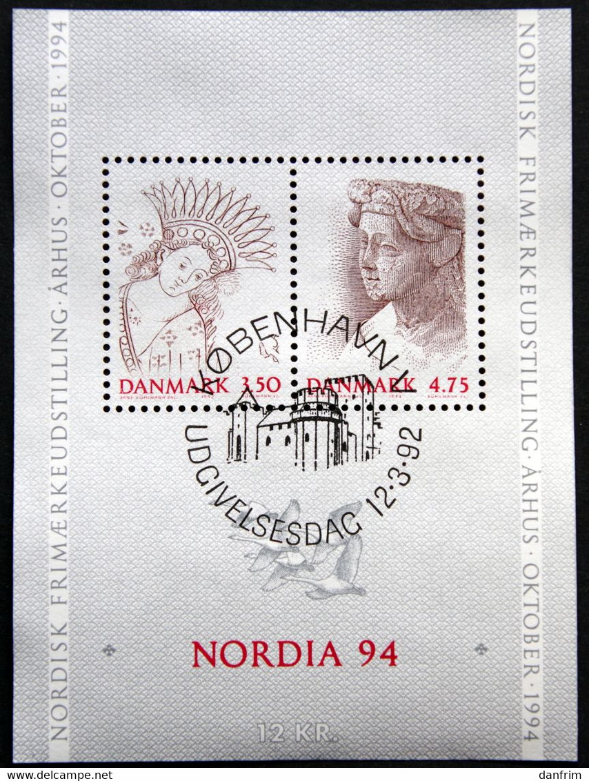 Denmark 1992 NORDIA '94, MiNr. 1023-1024  BLOCK 8   ( Lot Mappe ) - Usati