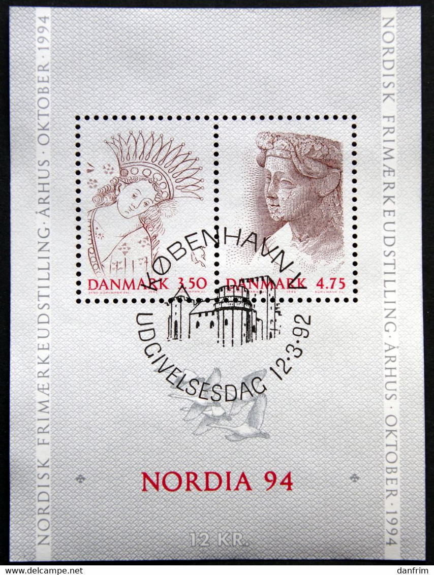 Denmark 1992 NORDIA '94, MiNr. 1023-1024  BLOCK 8   ( Lot Mappe ) - Used Stamps