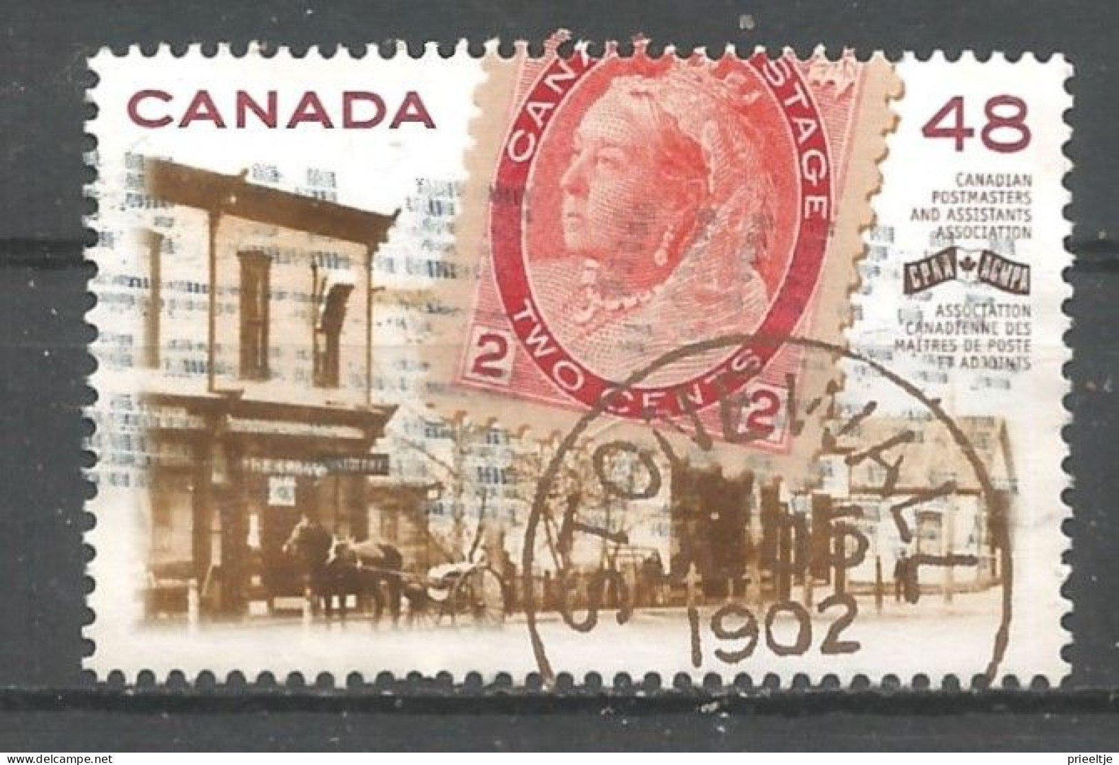 Canada 2002 Stonewall Postal Office 1910 Y.T. 1949 (0) - Gebruikt