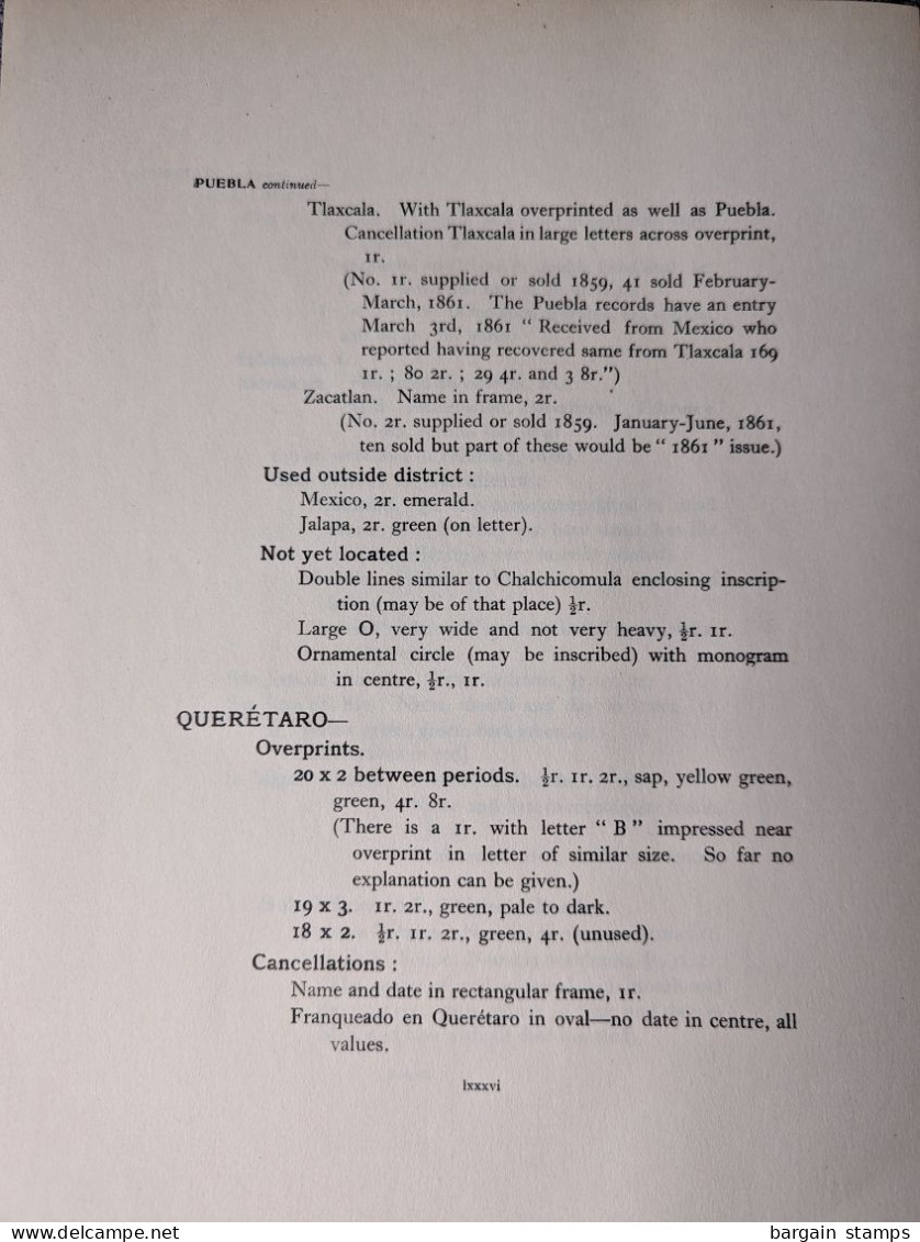 Notes Regarding Stamps Issued From Aug 1st 1856 To May 27th 1864 Based On Specimens In The Possession Of The Author - ? - Manuales