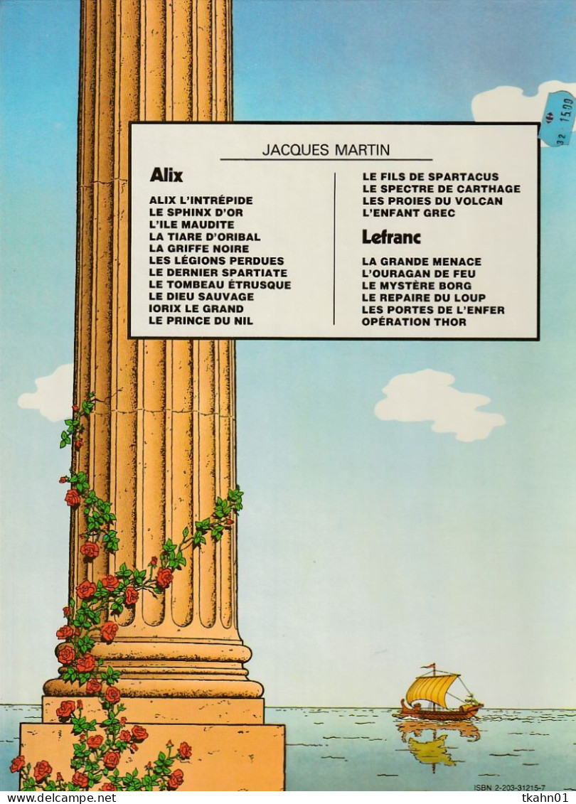 ALIX " L'ENFANT GREC " CASTERMAN   EDITION-ORIGINALE  DE 1980 - Alix