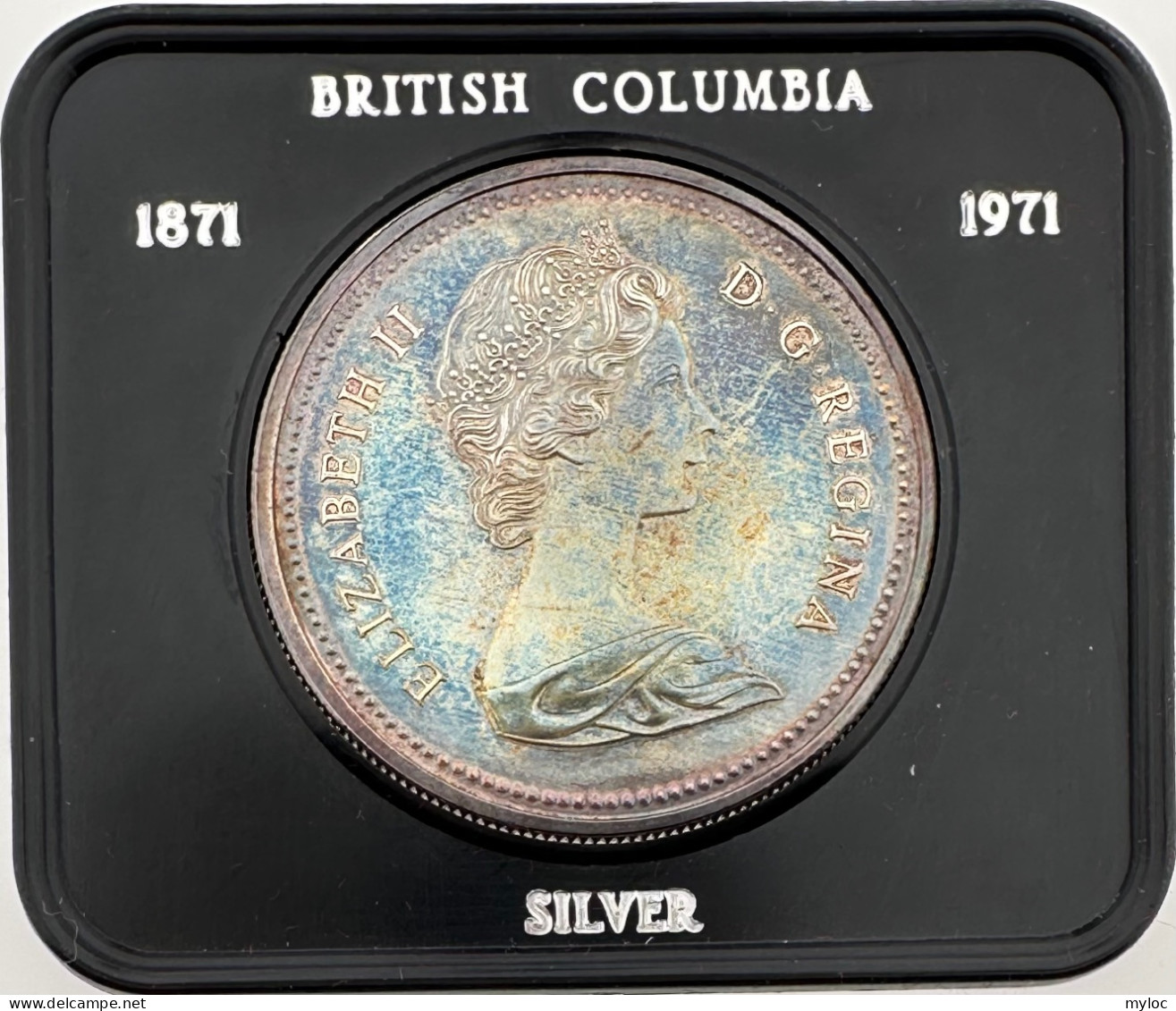 Pièce De Monnaie 1 Dollar Canadien. Centenaire De L'entrée De La Colombie Britannique Dans La Fédération Canadienne . - Sonstige – Amerika