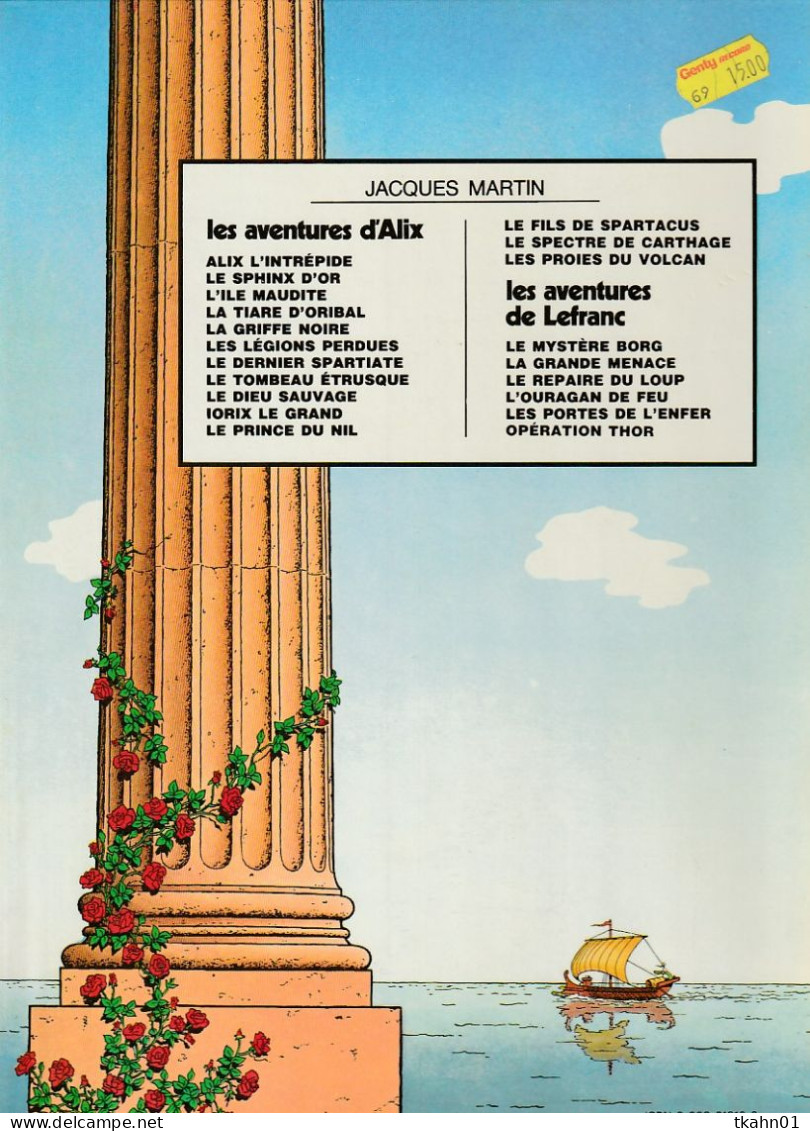 ALIX " LE FILS DE SPARTACUS  " CASTERMAN   DE 1975 - Alix