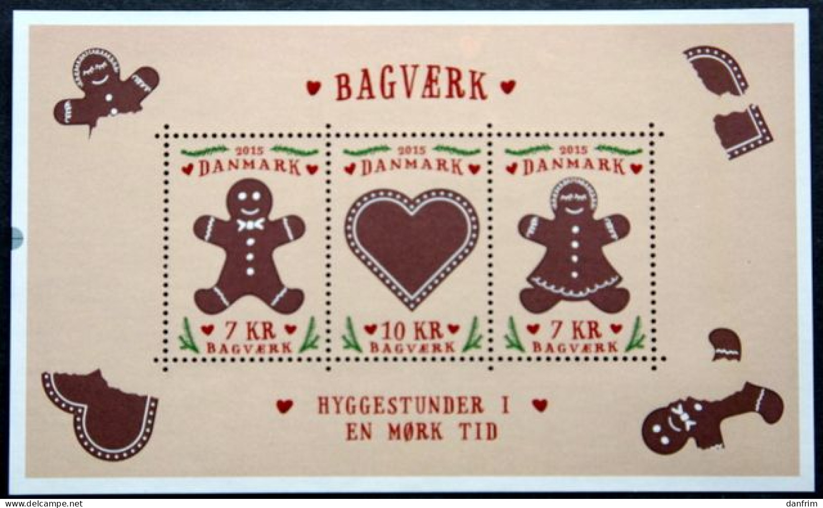 Denmark 2015 Danish Honey Cakes  Minr.1857-59   Block 61  MNH  (**)   ( Lot   Mappe  ) - Unused Stamps