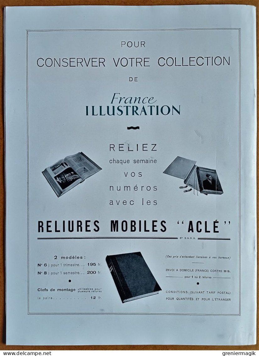 France Illustration N°48 31/08/1946 Bela Tuka/Conférence de Paris/Routes impériales/Tignes/Force navale par P. Barjot