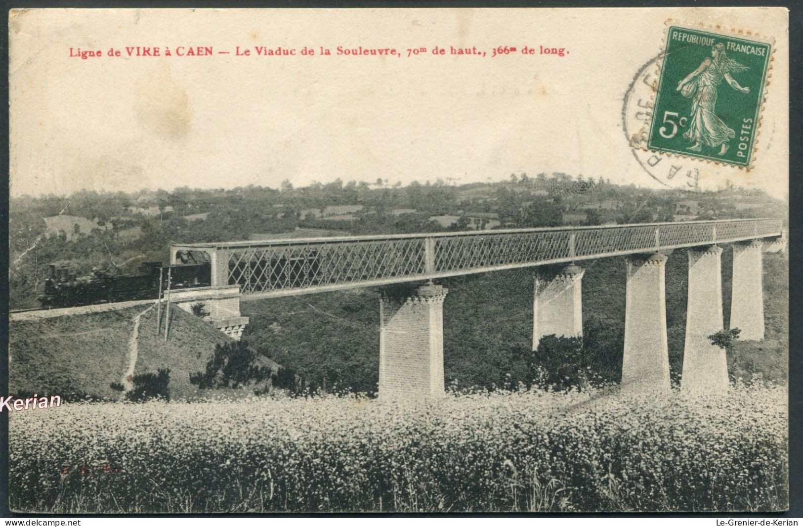 44) Ligne Vire à Caen - Le Viaduc De La Souleuvre - Voir 2 Scans Larges & Descriptif - Structures