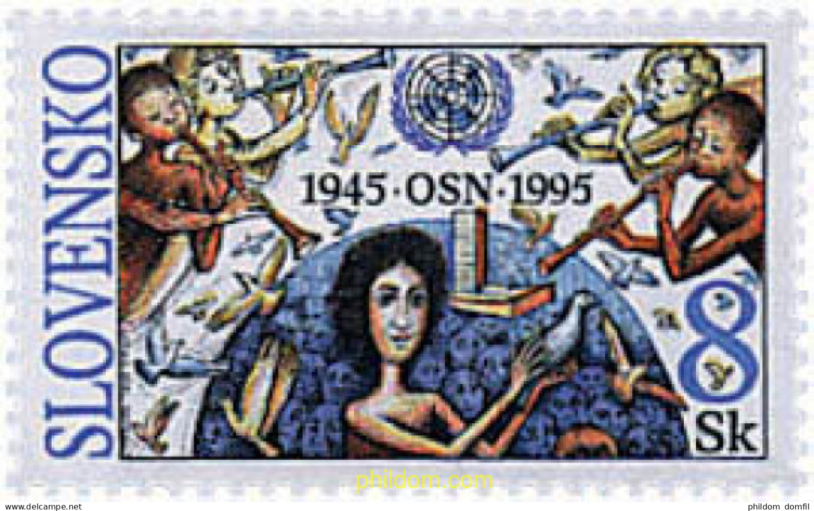 62647 MNH ESLOVAQUIA 1995 50 ANIVERSARIO DE LA ONU - Neufs