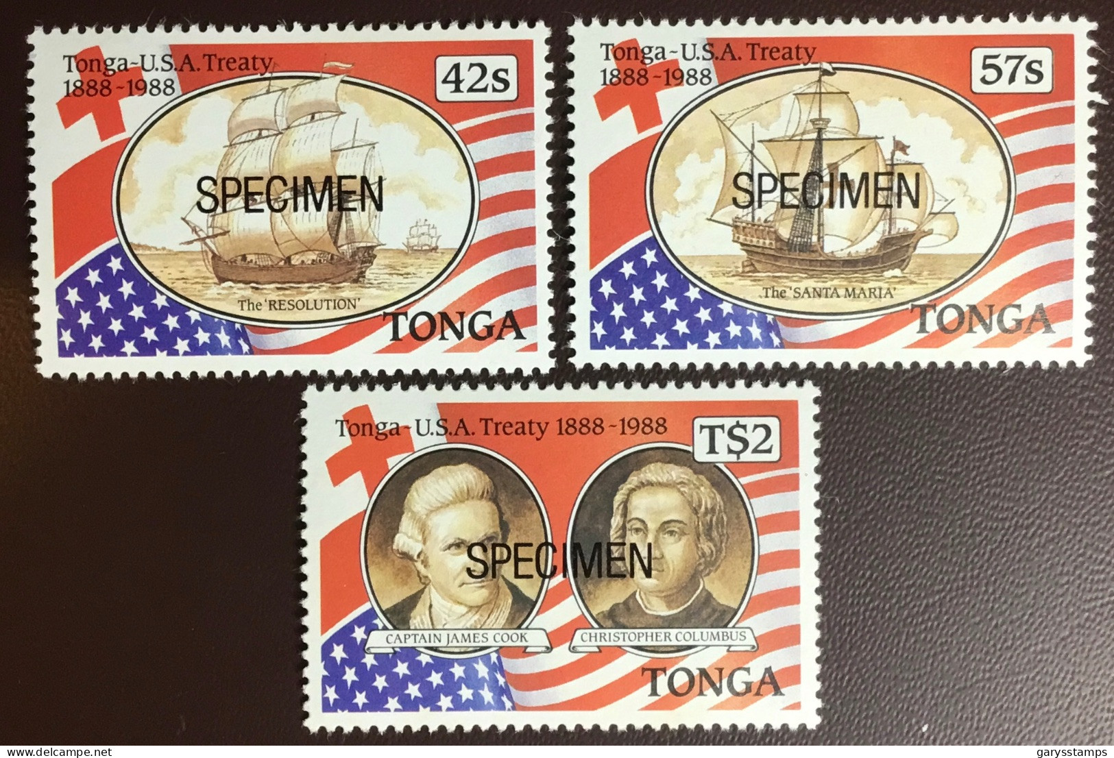 Tonga 1988 US Treaty Specimen MNH - Tonga (1970-...)