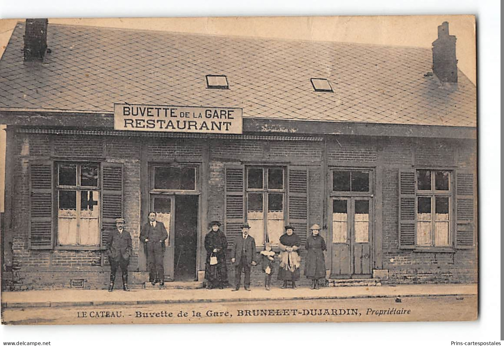 CPA 59 Le Cateau Buvette De La Gare Brunelet Dujardin - Le Cateau