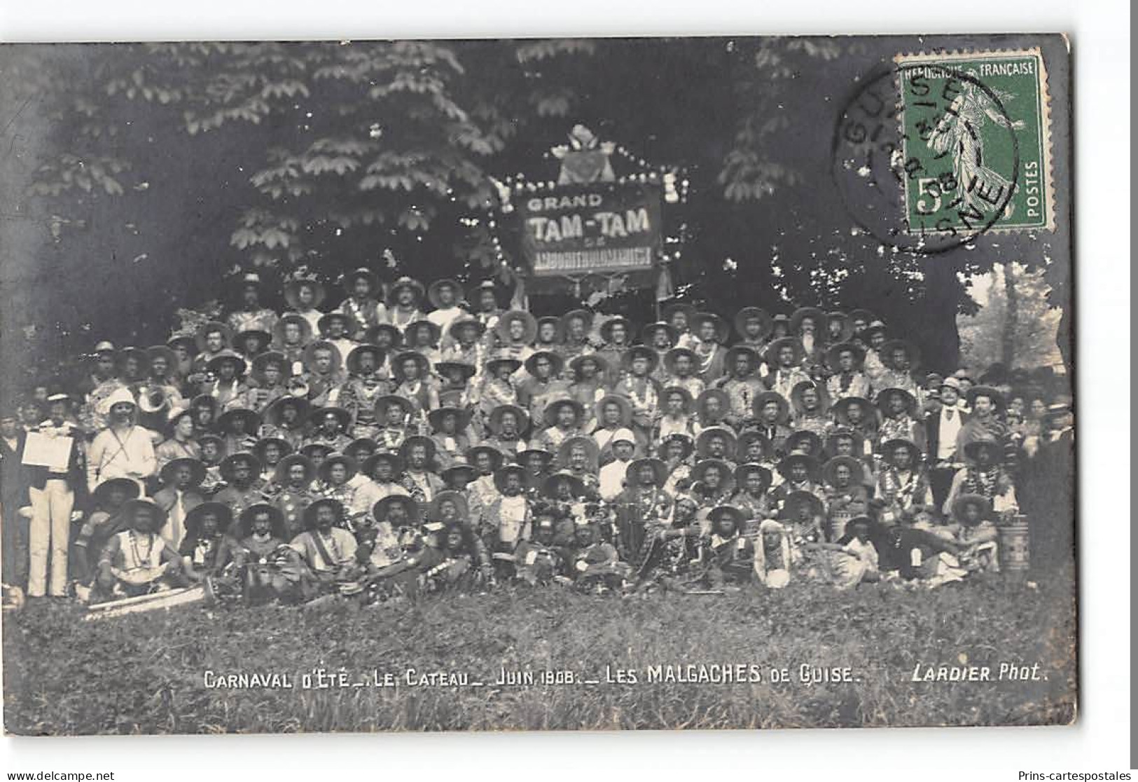 CPA 59 Le Cateau Carte Photo Carnaval D'été Les Malgaches De Guise - Le Cateau