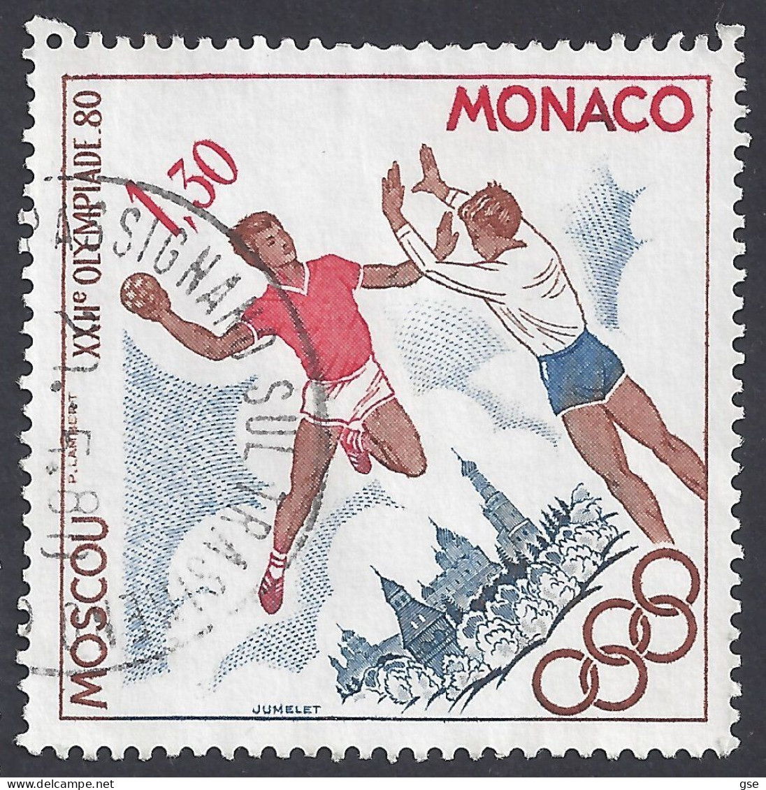 MONACO 1980 - Unificato 1219° - Pallamano | - Used Stamps
