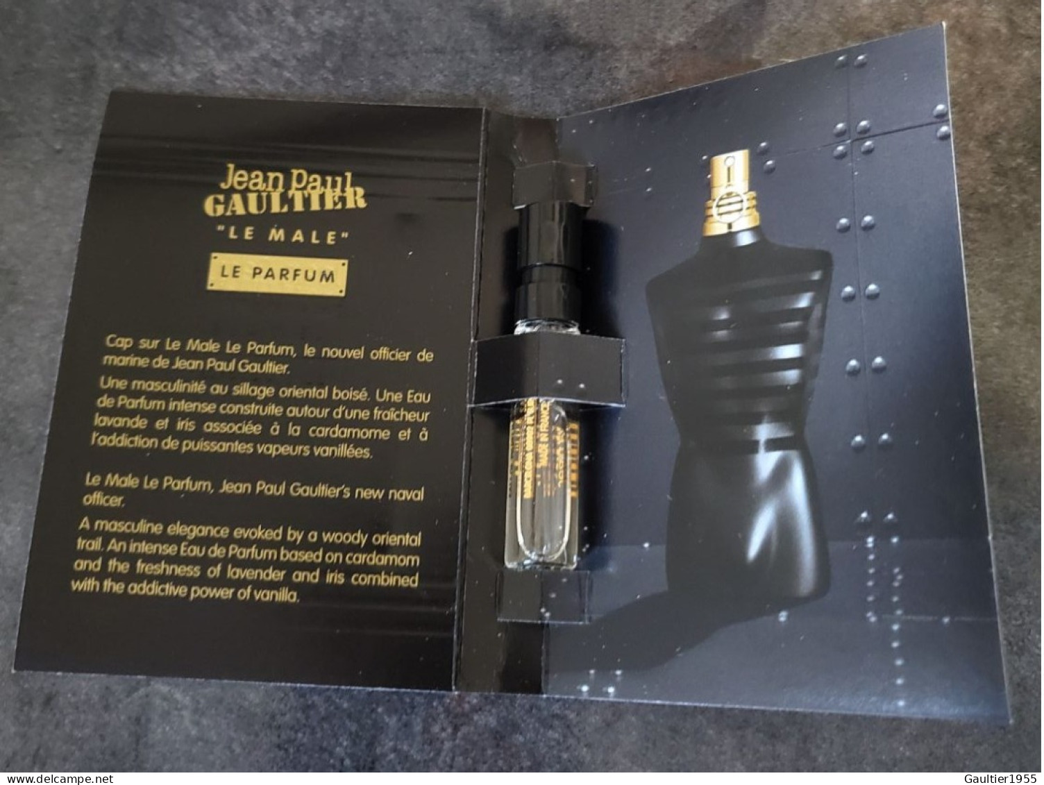 Echantillon Tigette - Perfume Sample - Le Male Le Parfum De Jean Paul Gaultier - Muestras De Perfumes (testers)