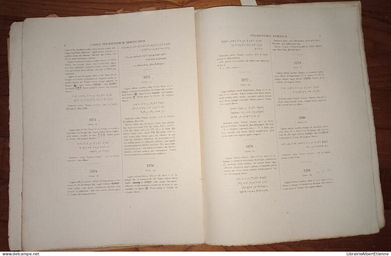 Corpus Inscriptionum Semiticarum Ab Academia Inscriptionum Et Litterarum Humaniorum Canditum Atque Digestum Pars Prima I - Archéologie