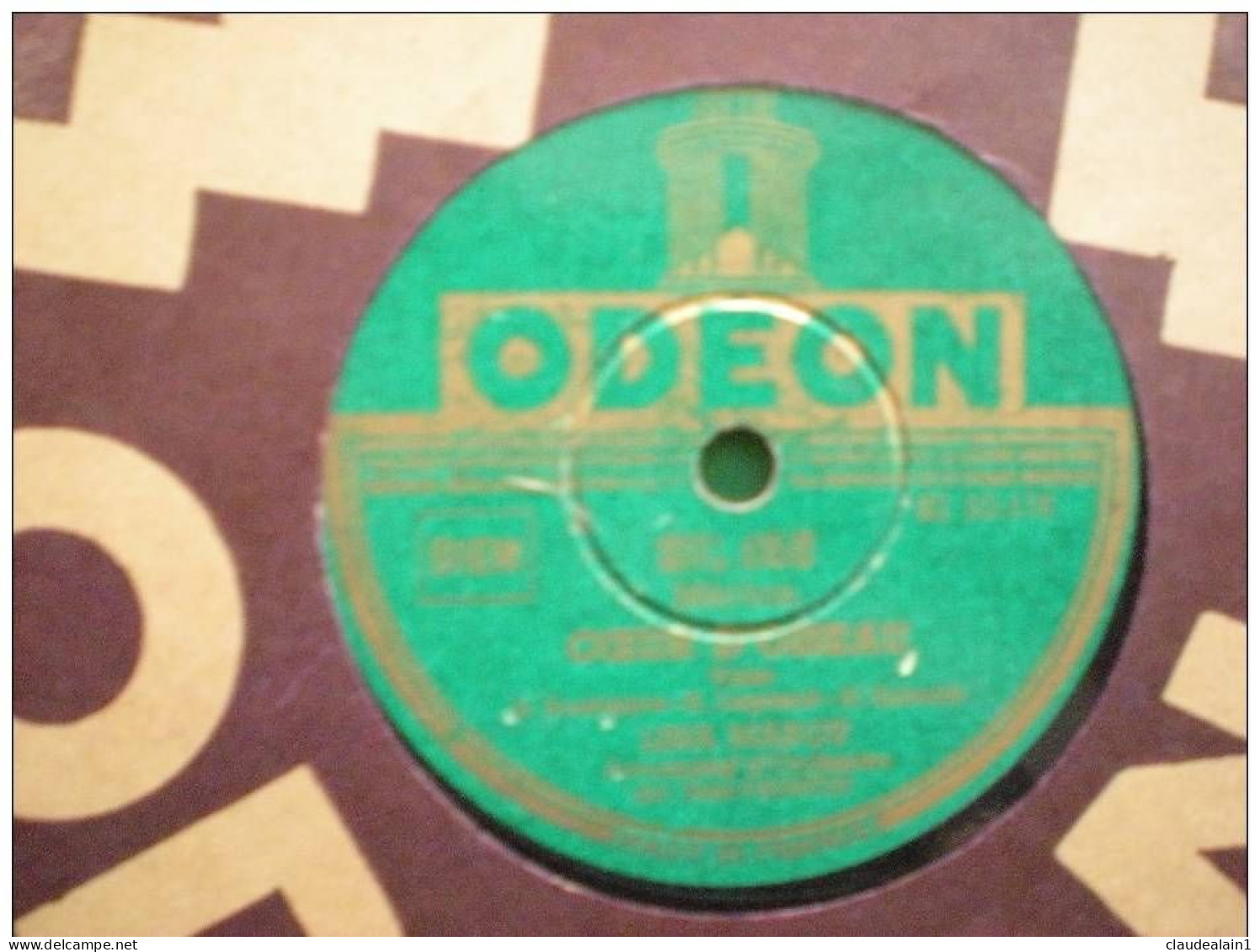 DISQUE ODEON VINYLE 78T - LINA MARGY - COEUR D'OISEAU - LE RETOUR DES CIGOGNES - 78 Rpm - Schellackplatten