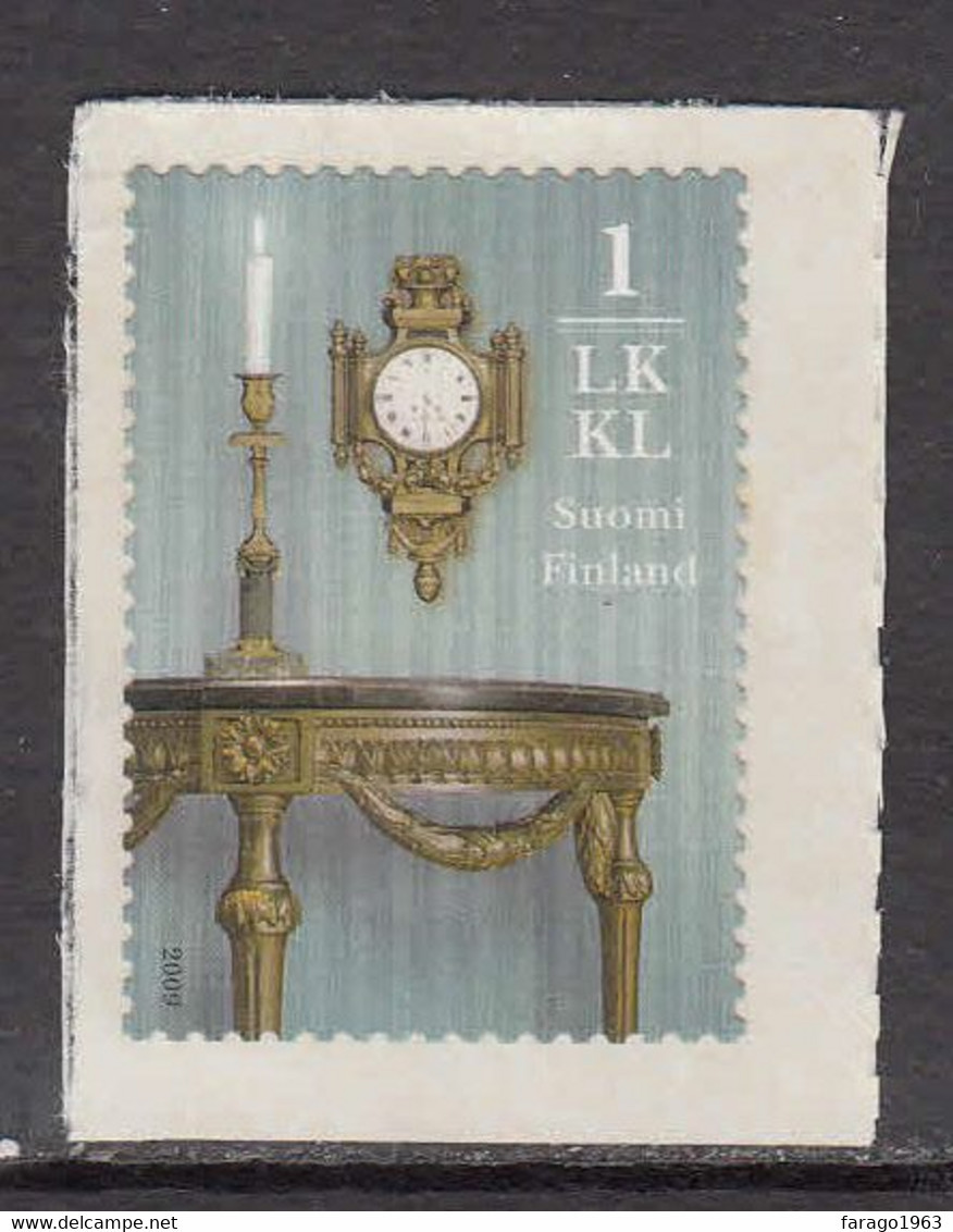 2009 Finland Clock Time Furniture Complete Set Of 1 MNH @ BELOW FACE VALUE - Unused Stamps