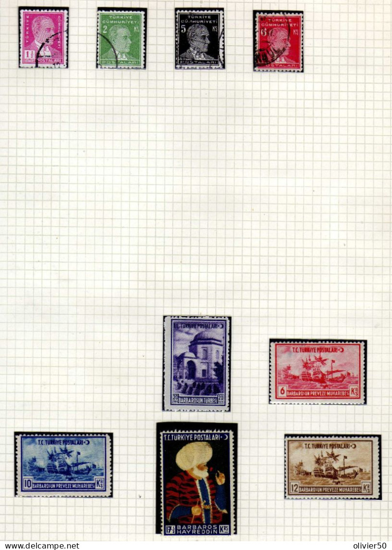 Turquie - 1941 -   Amiral Barbaros - Neufs - - Used Stamps