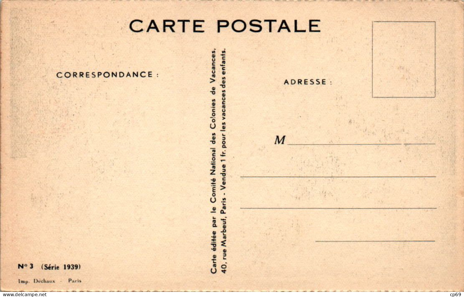 Georges Redon Série 1939 N°3 La Pause Poule Chicken Imp. Déchaux à Paris En TB.Etat - Redon