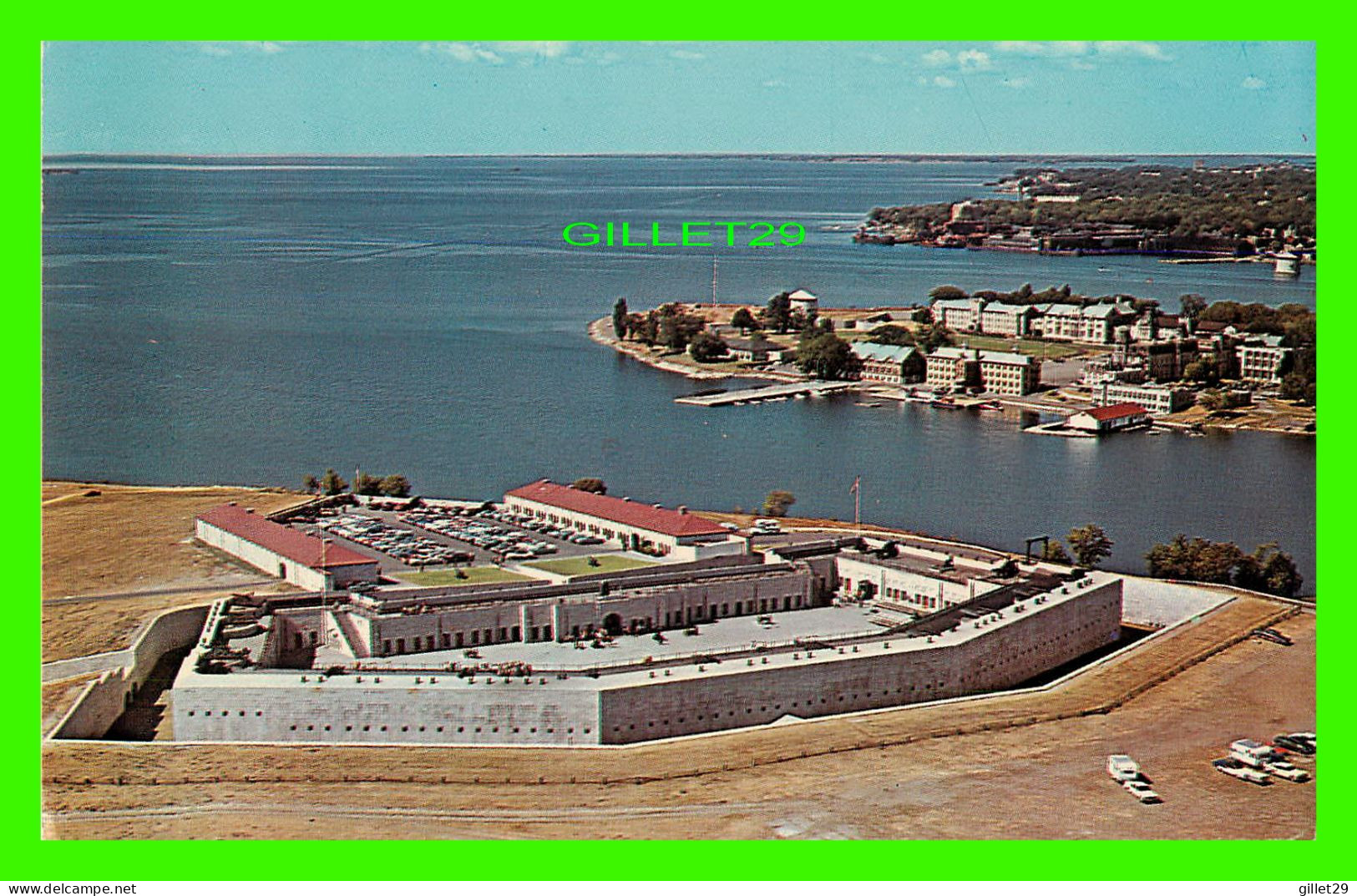 KINGSTON, ONTARIO - BIRD'S-EYE VIEW OF OLD FORT HENRY 1827-37 - PETERBOROUGH POST CARD CO - - Kingston