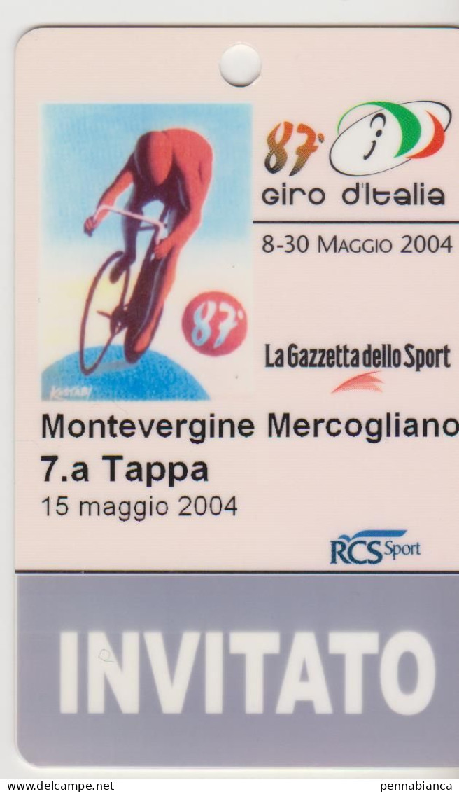CYCLING-CYCLISME-RADFAHREN-CICLISMO-GIRO D'ITALIA- PASS - Cyclisme