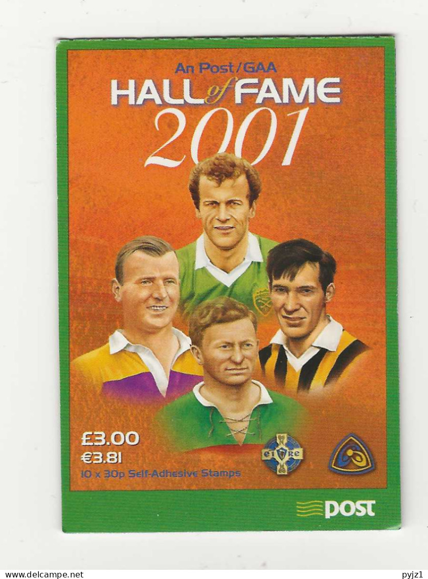2001 MNH  Ireland, Booklet Hall Of Fame Postfris** - Postzegelboekjes