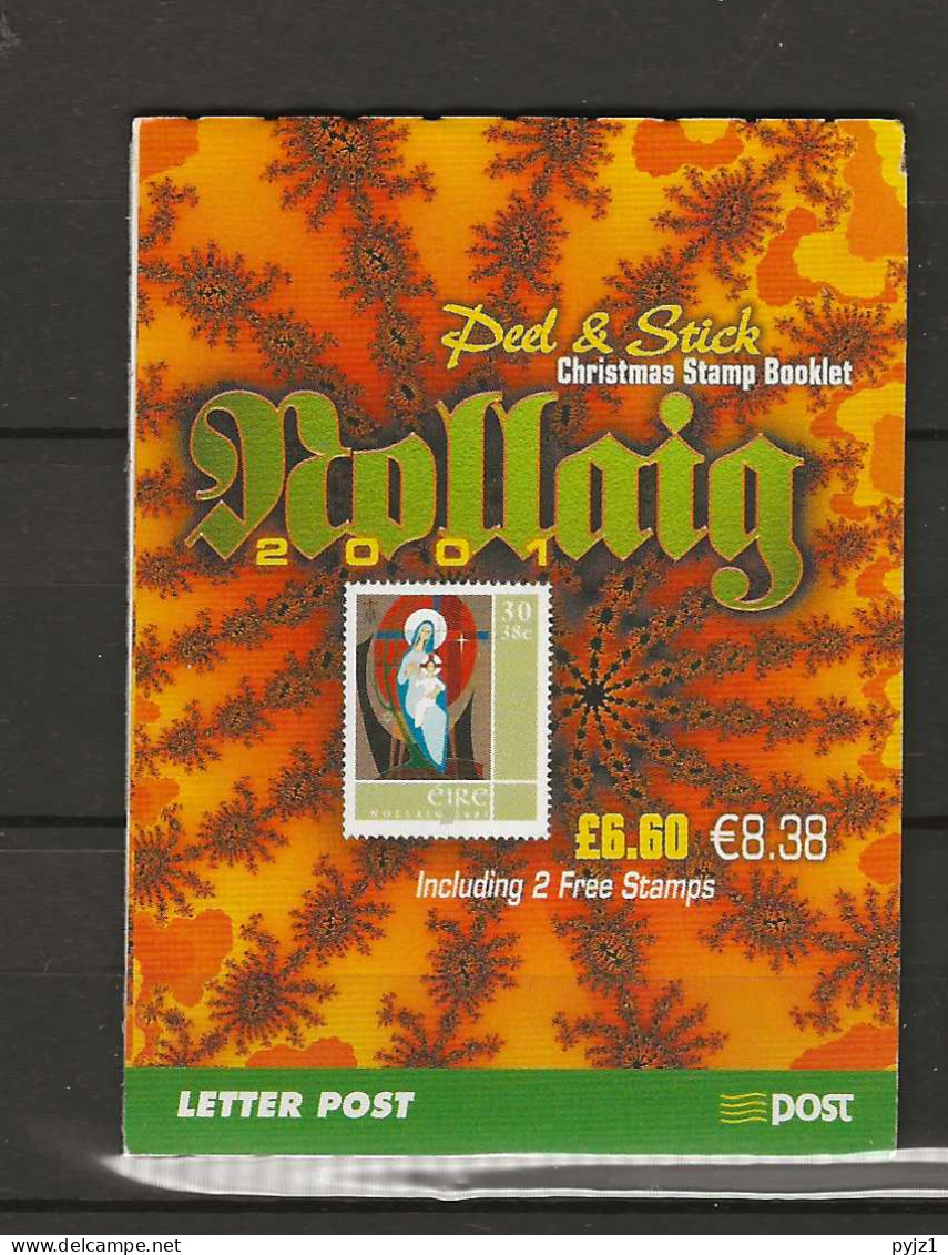 2001 MNH  Ireland, Booklet Christmas Postfris** - Postzegelboekjes