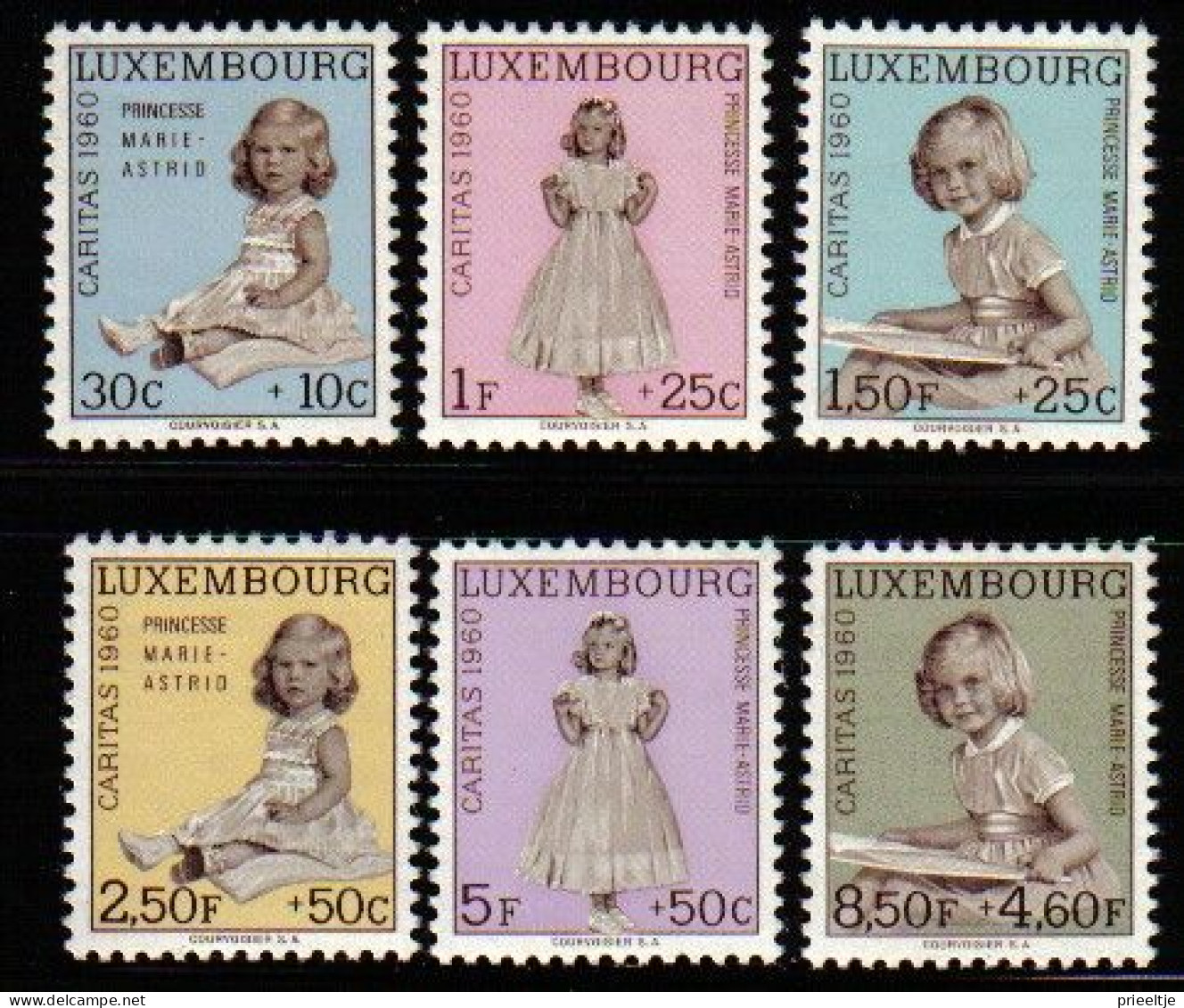 Luxemburg 1960 Caritas  Y.T. 589/594 ** - Ungebraucht