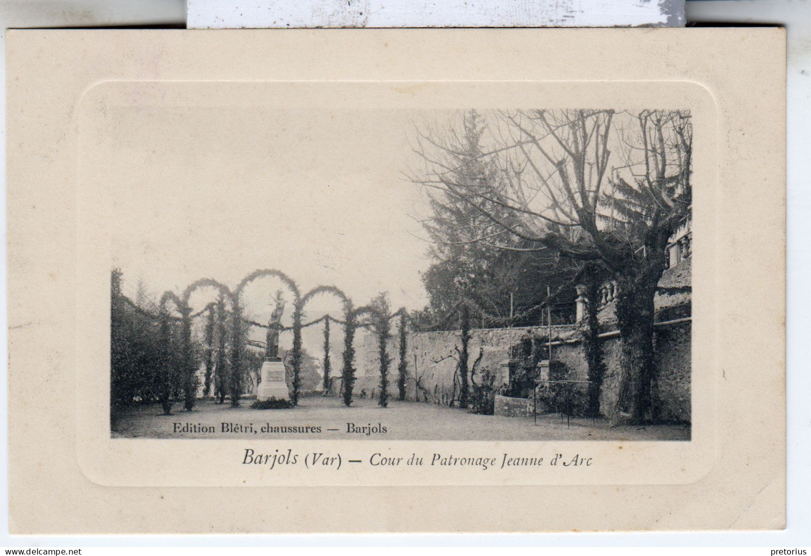 DEPT 83 / BARJOLS - COUR DU PATRONAGE JEANNE D'ARC - 1916 - Barjols