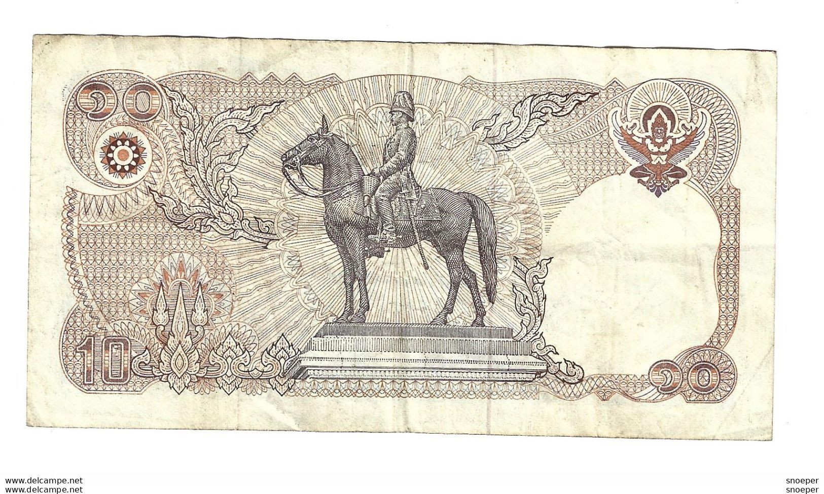 *thailand 10 Baht 1980 Sig 56  87e - Tailandia