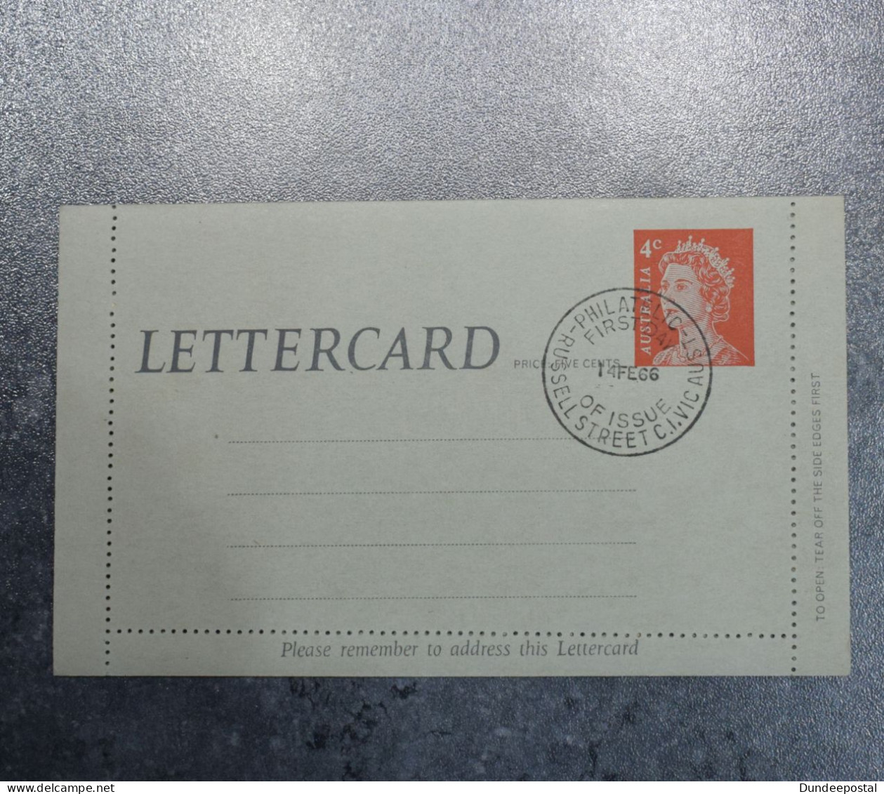 AUSTRALIA  Letter Card  4d     1966  ~~L@@K~~ - Postal Stationery